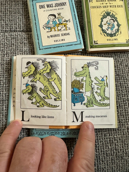 1990 The Nutshell Library - Maurice Sendak (Collins) 4 x Miniature Books
