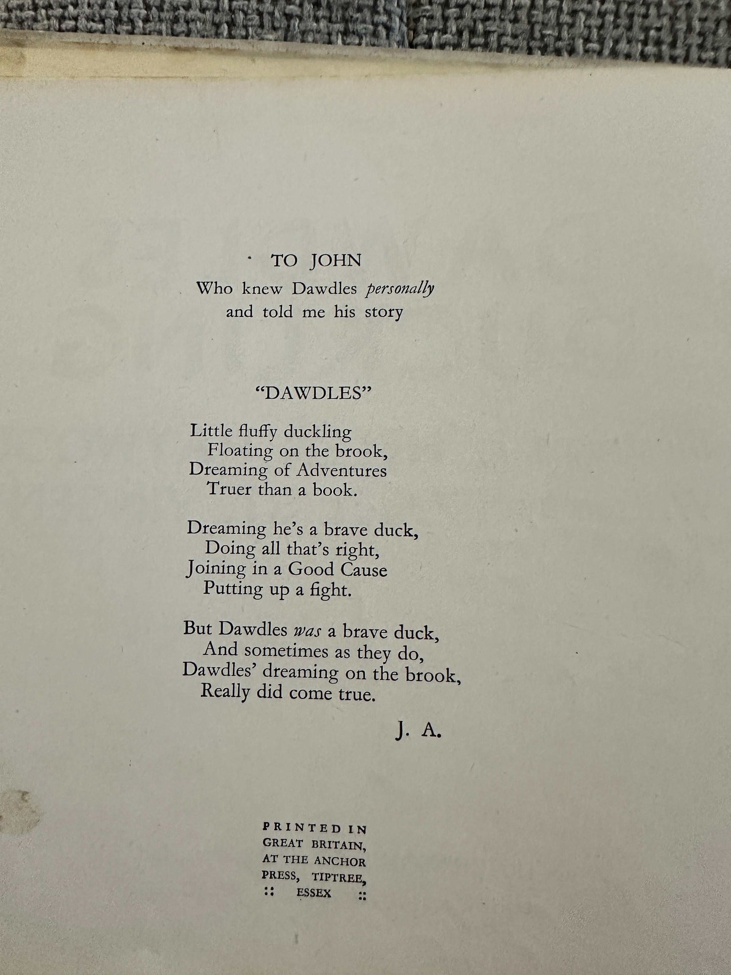1943 Dawdles Duckling - Helen Haywood / Isobel St. Vincent (Hutchinson & Co Ltd)