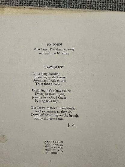 1943 Dawdles Duckling - Helen Haywood / Isobel St. Vincent (Hutchinson & Co Ltd)