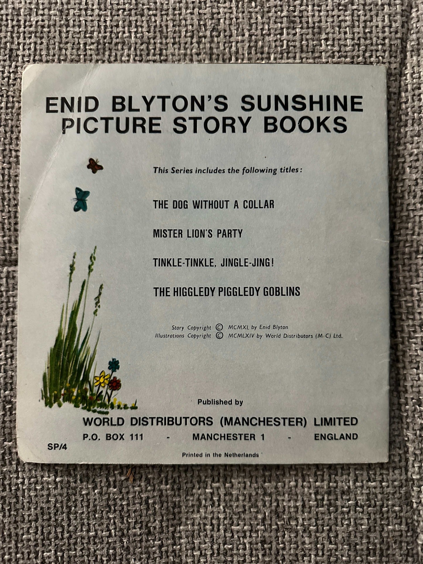 1964 The Higgledy Piggledy Goblins - Enid Blyton (Sunshine Picture Book) World Distributors