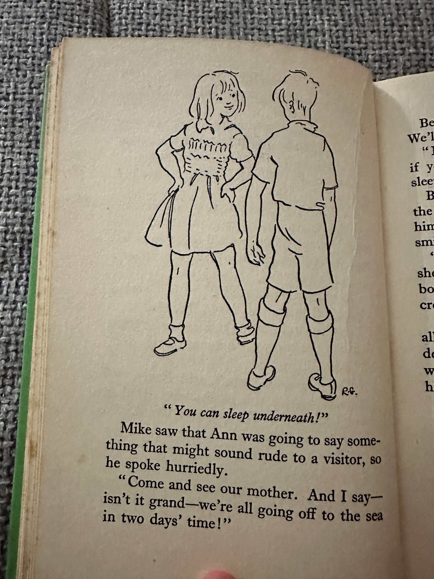1950*1st* The Seaside Family - Enid Blyton (Ruth Gervis Illust) Lutterworth Press