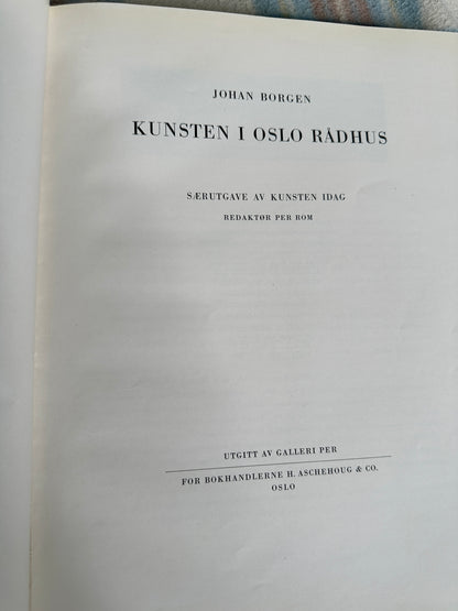 1950 Kunsten I Oslo Rådhus - Særutgave Av Kunsten Idah