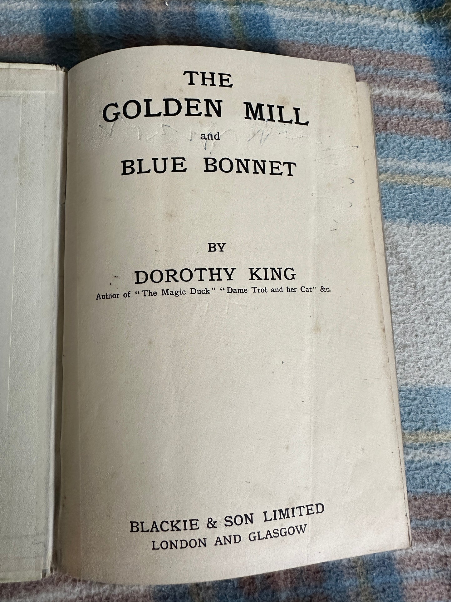 1946 The Golden Mill - Dorothy King(Gordon Robinson Illust)Blackie Easy Reader Series