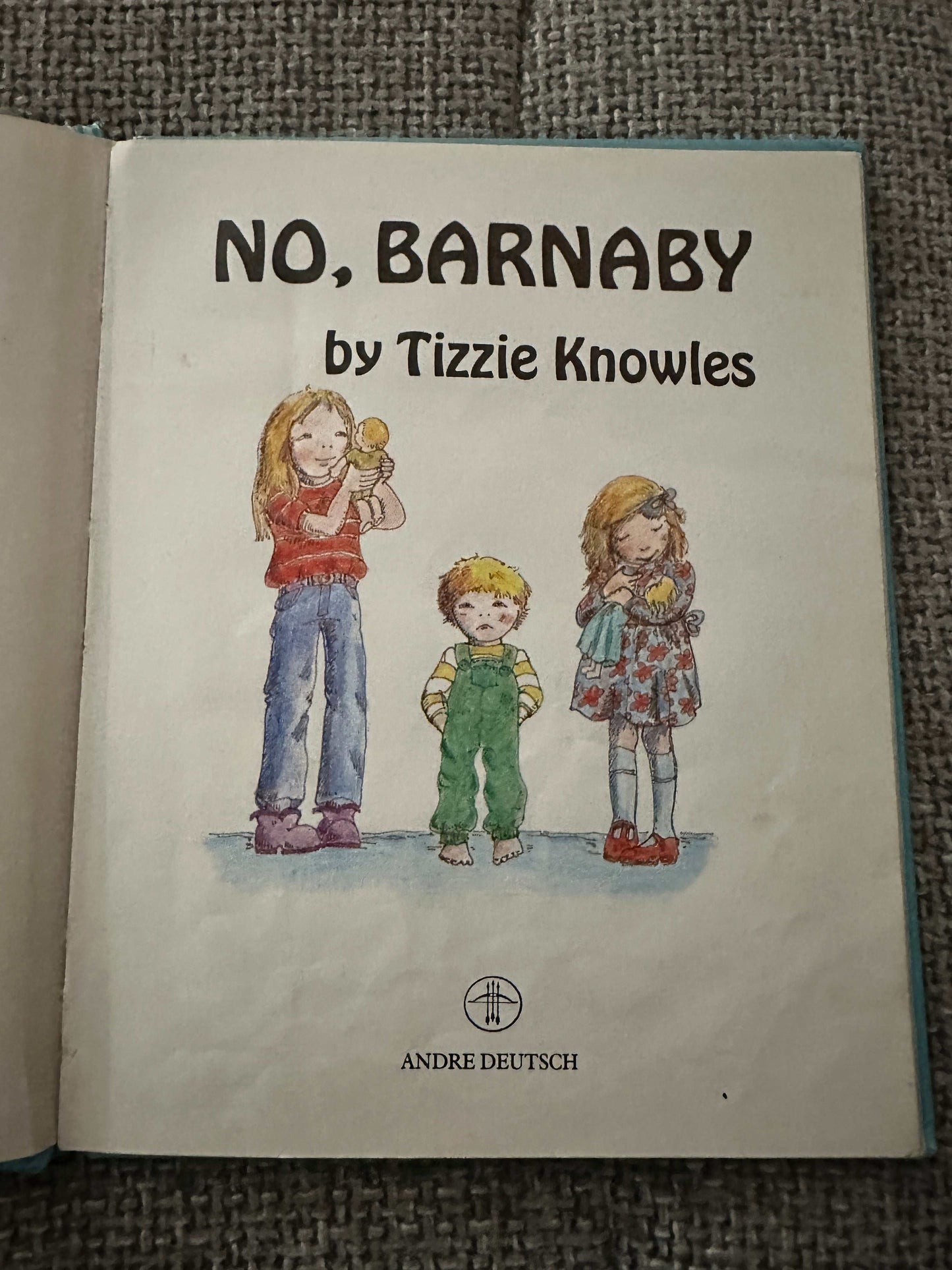 1988*1st* No, Barnaby - Tizzie Knowles (Andre Deutsch)