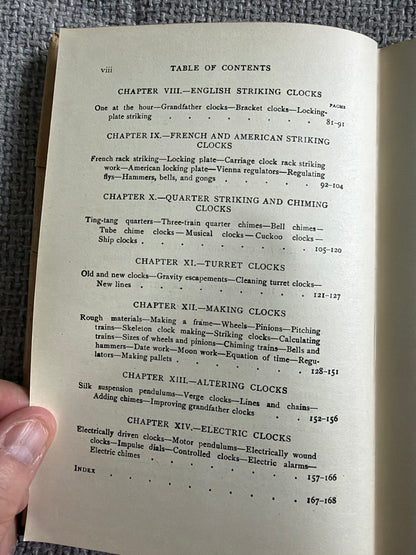 1950 Clock Repairing & Making - F. J. Garrard (Technical Press)