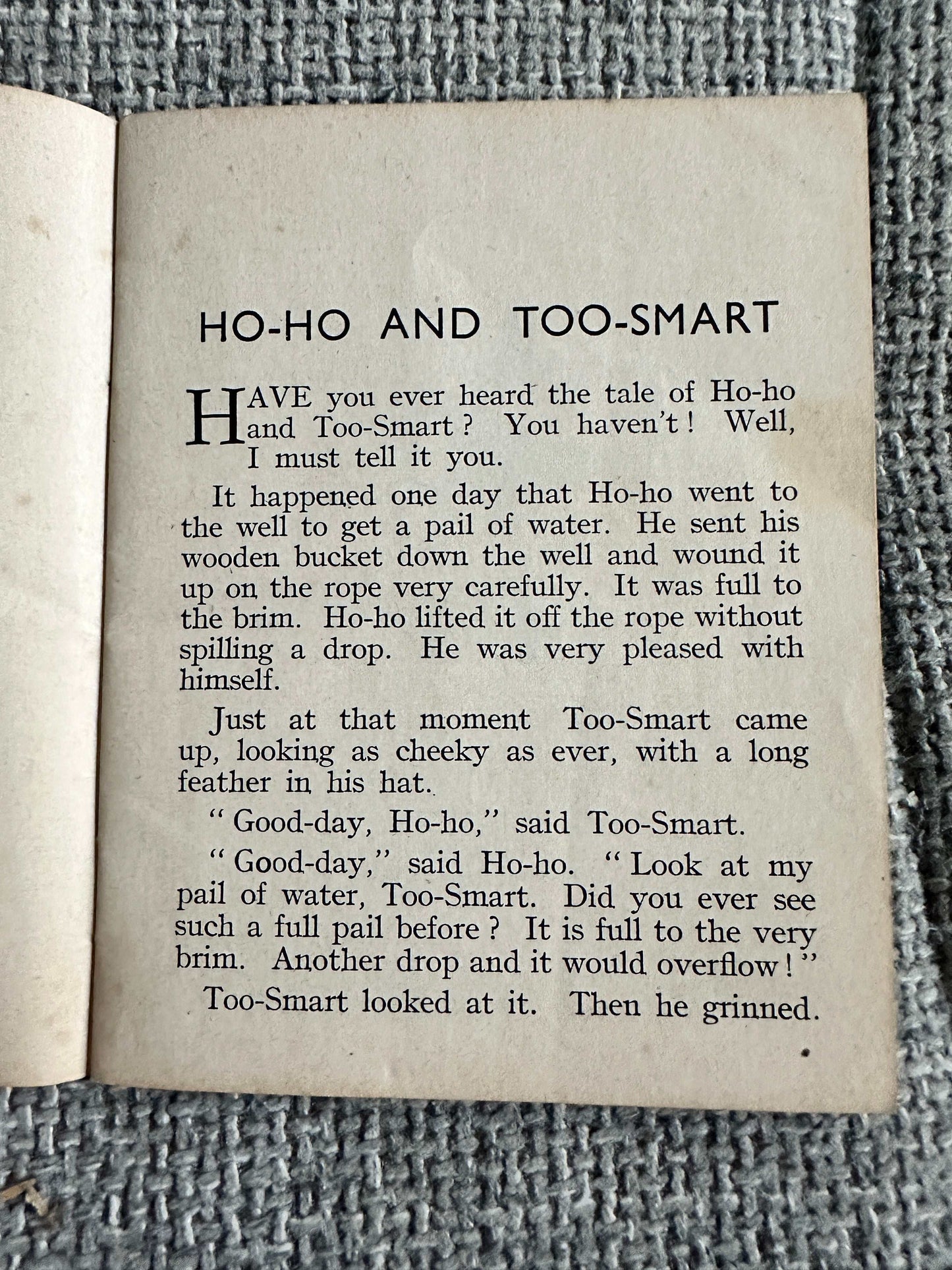 1943 Enid Blyton’s Little Books No. 4 Ho Ho & Too Smart (Alfred Kerr Illust) Evans Brothers