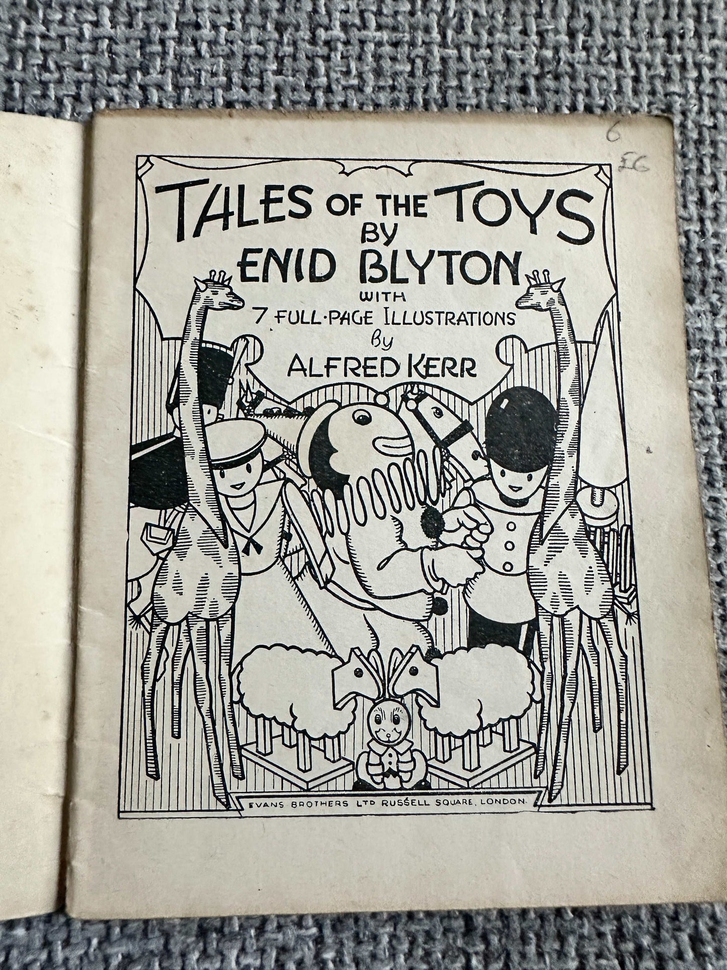1943 Enid Blyton’s Little Books No. 5 Tales Of The Toys (Alfred Kerr Illust) Evans Brothers