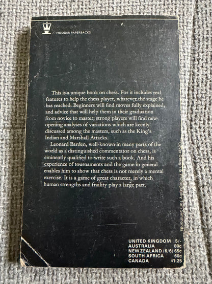 1967*1st* The Guardian Chess Book - Leonard Barden (Guardian Books)