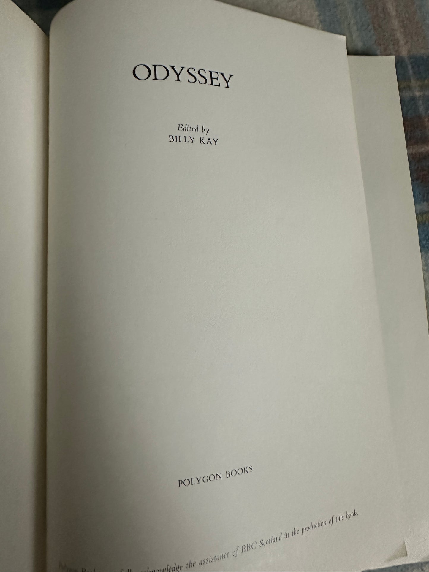 1980*1st* Odyssey Voices From Scotland’s Recent Past - Billy Kay(Polygon Books)