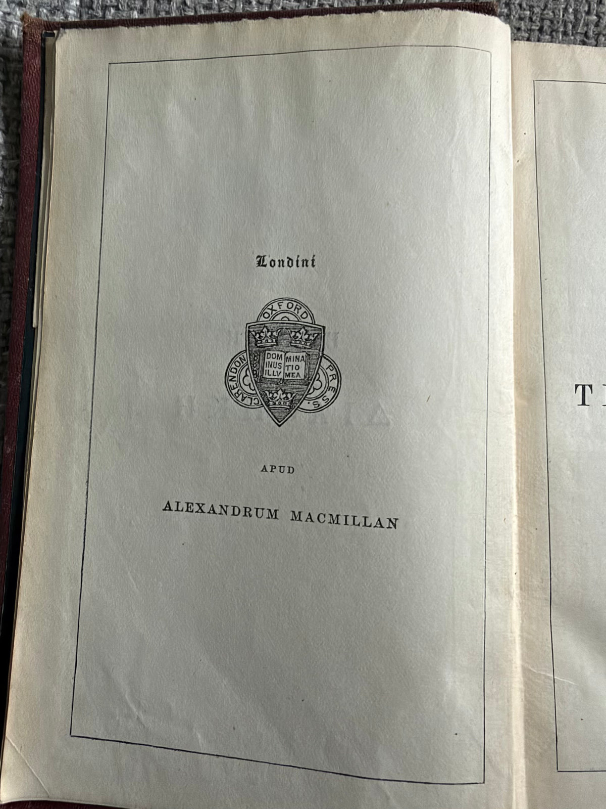 1877 Novum Testamentum Grece (New Testament in Greek) Clarendon