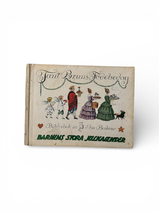 1946 Tant Bruns Födelsedag - Bilderbok av Elsa Beskow (Åhlen & Åkerlunds Forlag) Albert Bonnier - Honeyburn Books (UK)