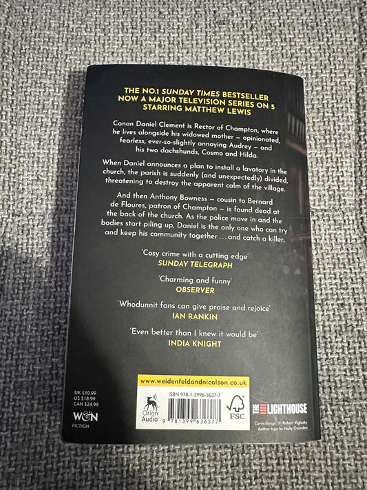 2025 Murder Before Evensong - Reverend Richard Coles (Weidenfeld & Nicolson) First paperback issue