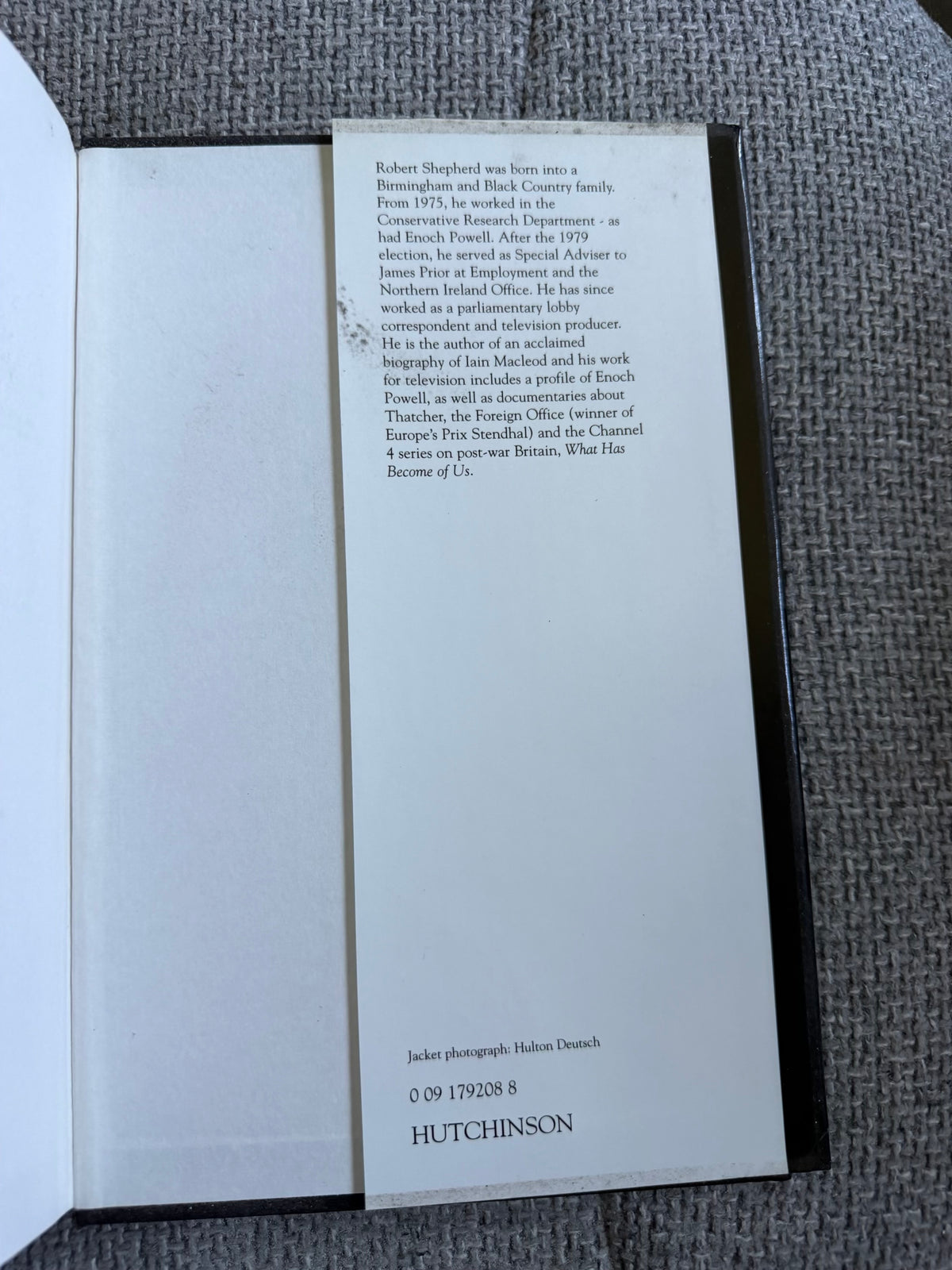 1996*1st* Enoch Powell A Biography- Robert Shepherd (Hutchinson)