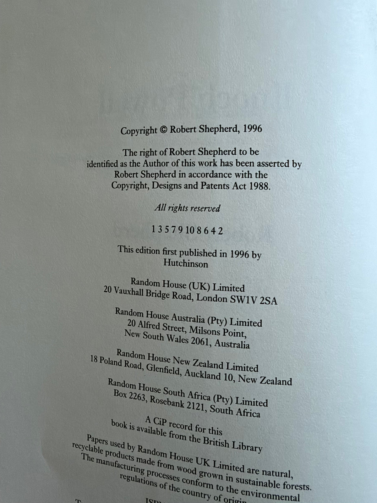 1996*1st* Enoch Powell A Biography- Robert Shepherd (Hutchinson)