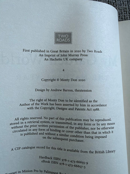 2020 My Garden World (The Natural Year) Monty Don (Two Roads Publishers)