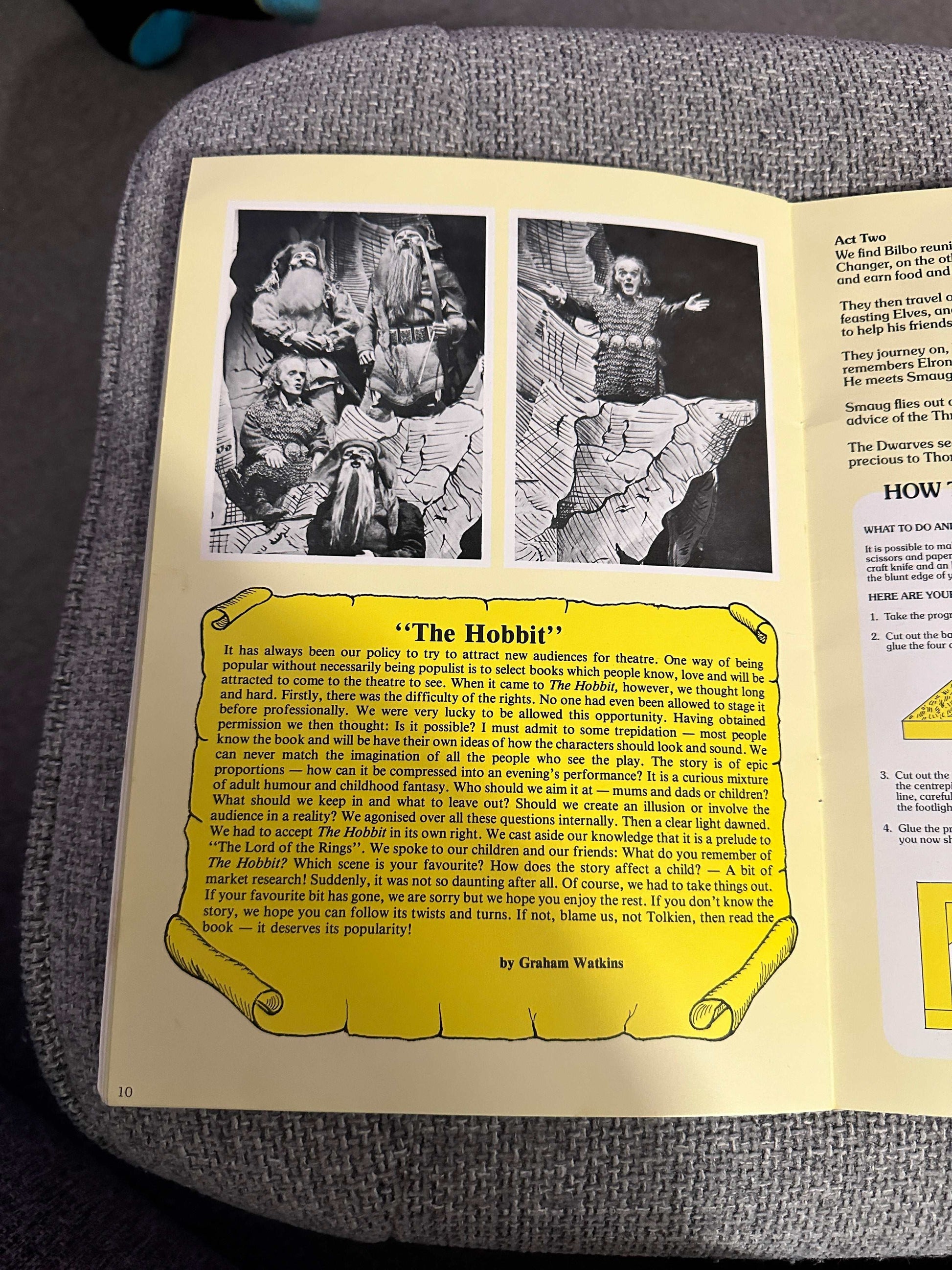 1970’s The Hobbit Adapted For The Stage By Romy Robinson & Graham Watkins (Paul Lanham designed scenes)