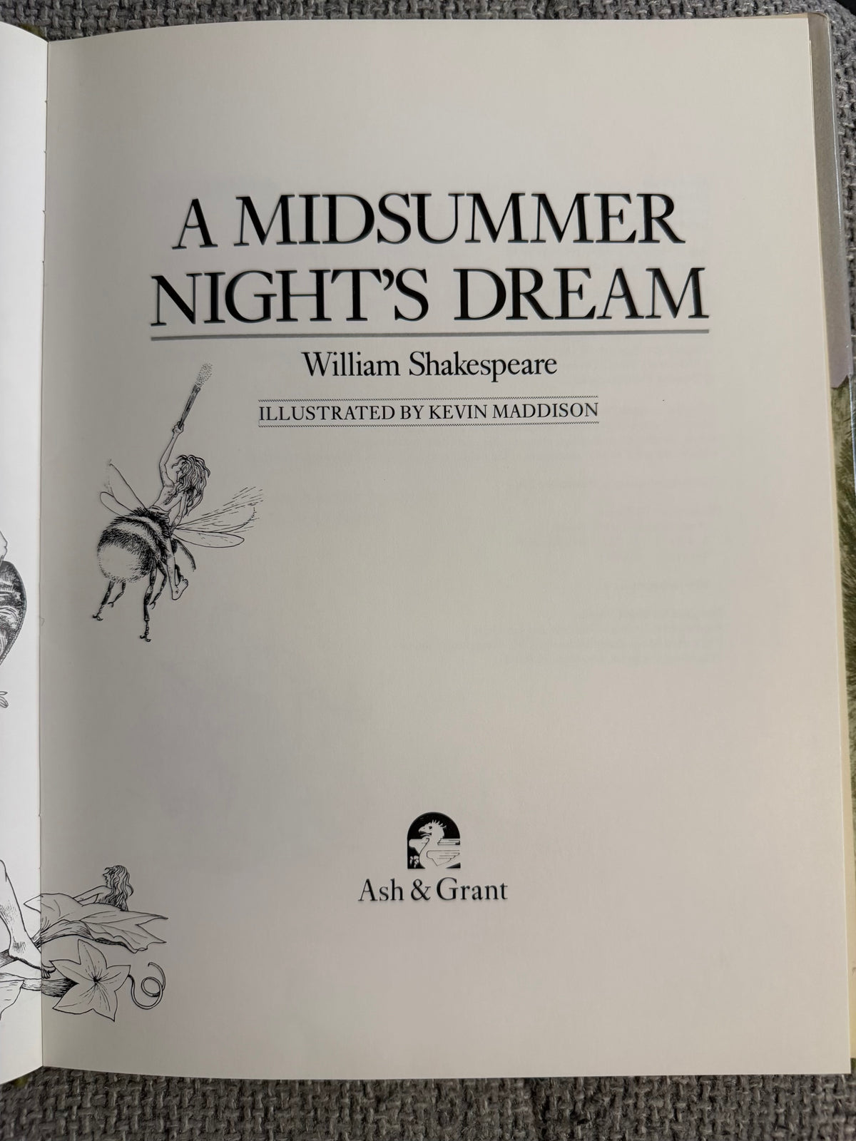 1982 A Midsummer Night’s Dream - William Shakespeare (Kevin Maddison illust) Ash & Grant