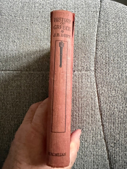 1956 History Of Greece For Beginners - J. B. Bury (MacMillan)