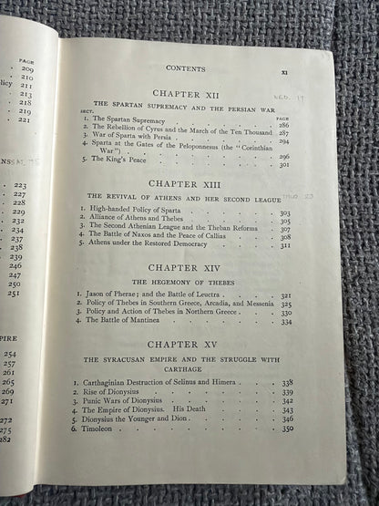 1956 History Of Greece For Beginners - J. B. Bury (MacMillan)