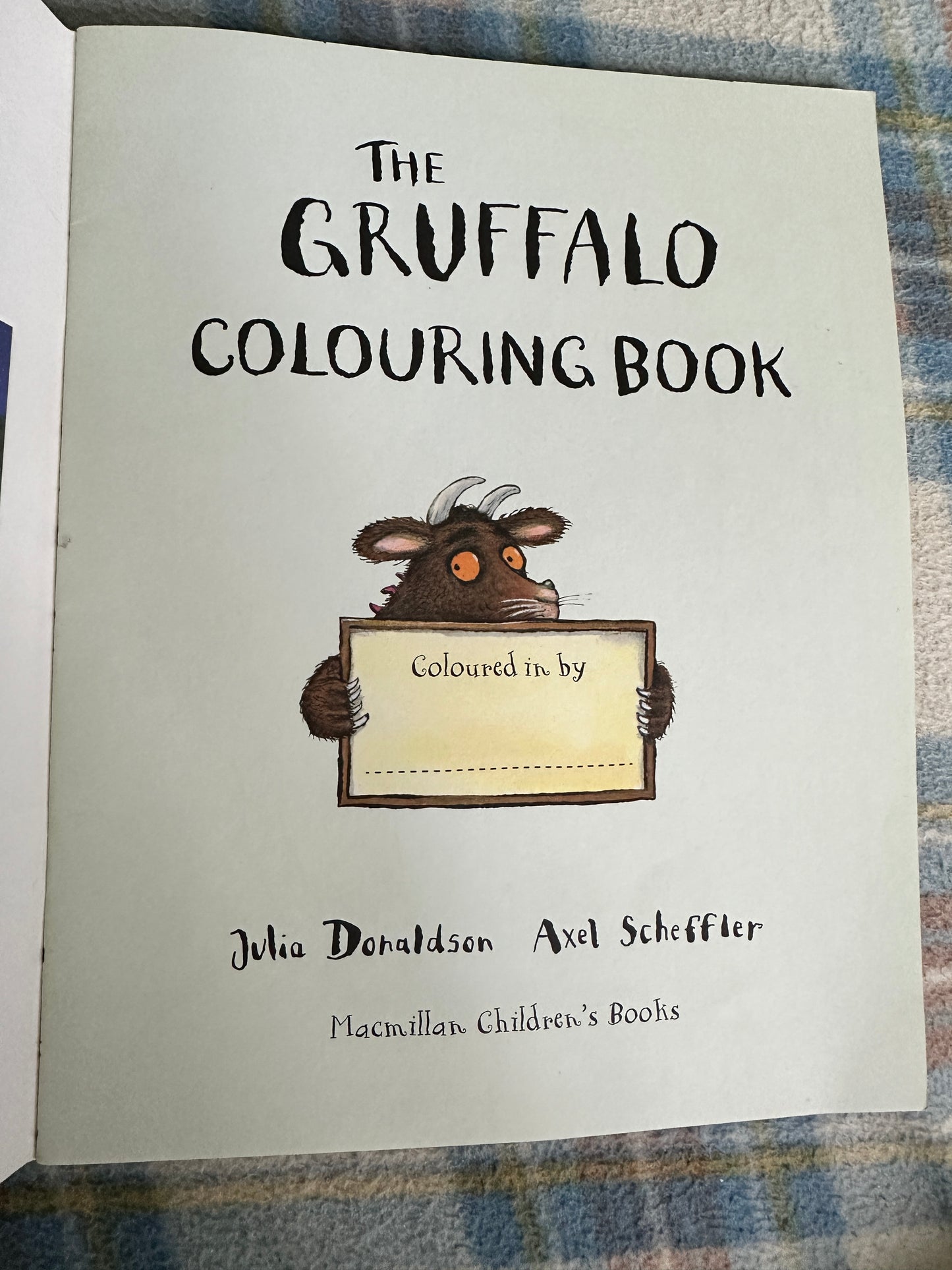 2008*1st* The Gruffalo Colouring Book(New unused) Julia Donaldson(Axel Scheffler illustration) Radio Times