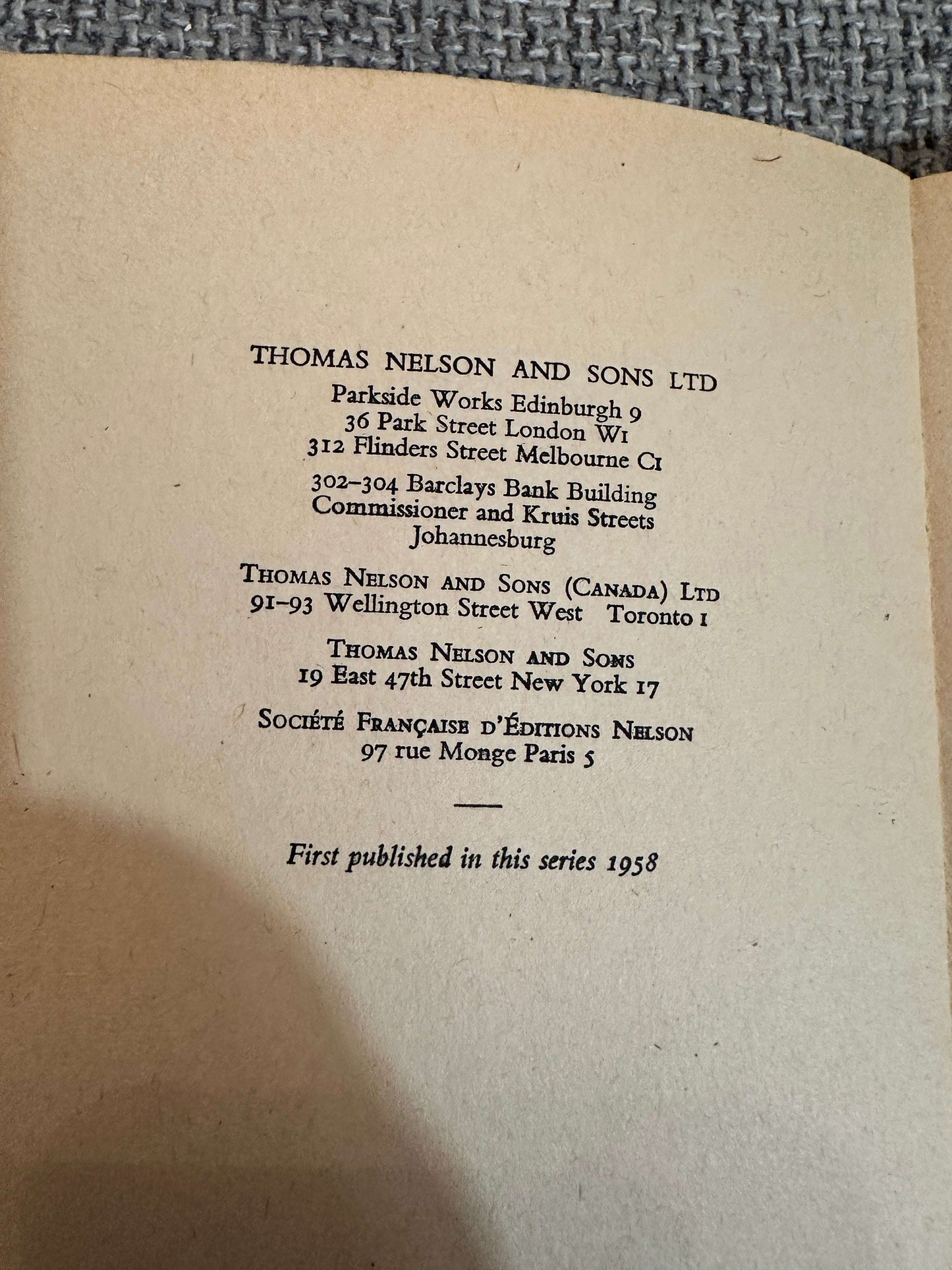 1958*1st* Master Mouse The Madcap - Children’s Own Series (Jacqueline Clayton) (Illust Helen Haywood) Thomas Nelson & Sons Ltd