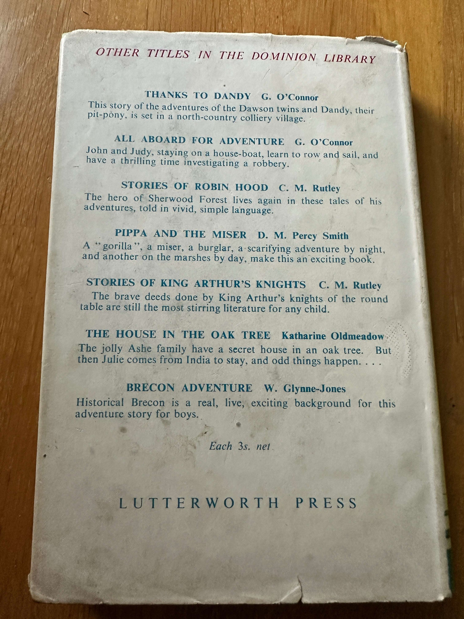 1950 A Waggon-Load Of Monkeys - D. M. Percy Smith (Dominion Library Series)(Lutterworth Press)