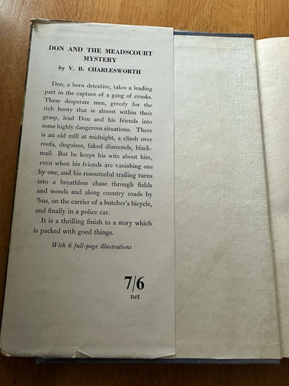 1947 Don & The Meadscourt Mystery - V. B. Charlesworth (W. Lindsay Cable Illust) Hollis & Carter