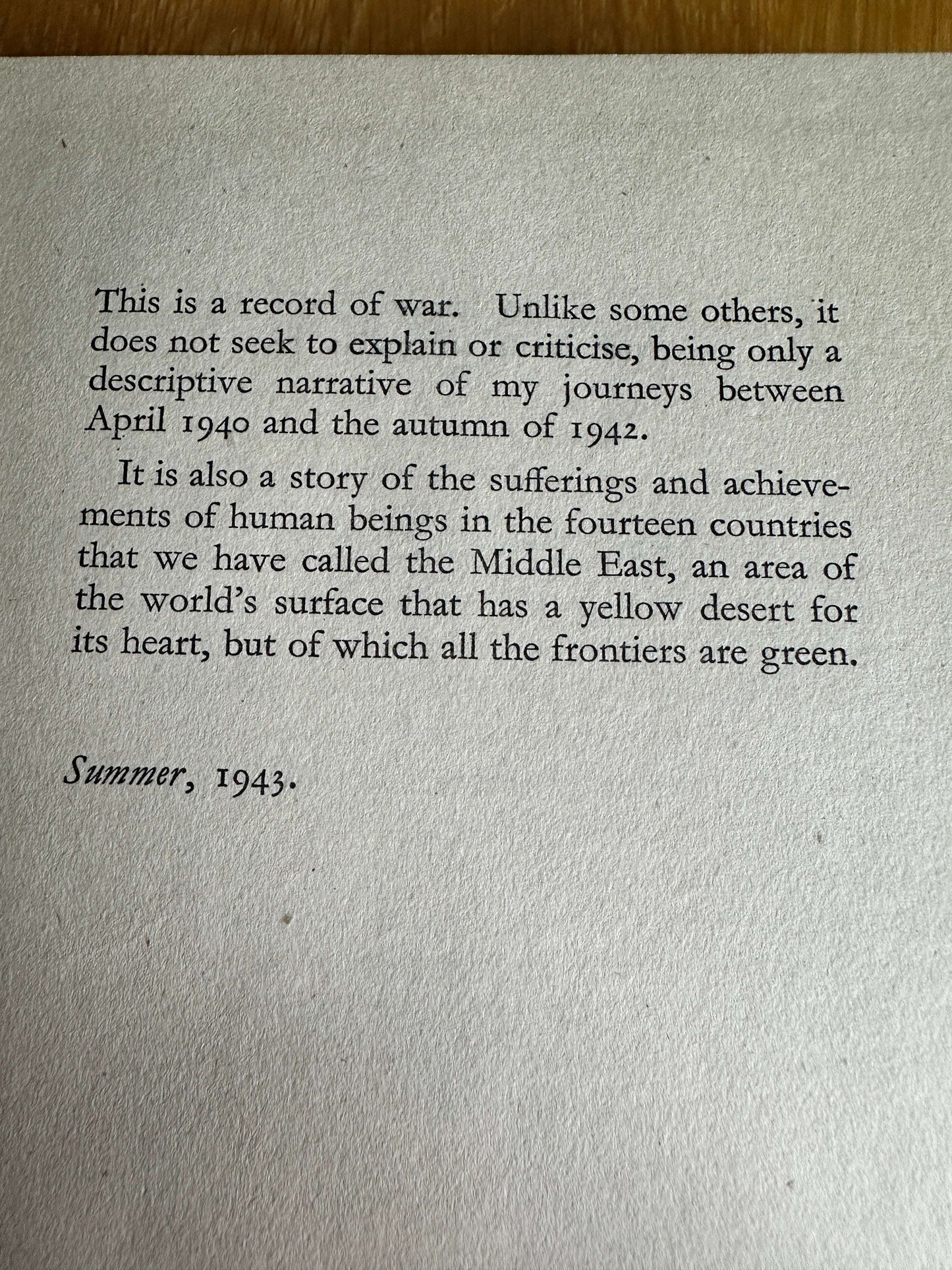 1943*1st* The Frontiers Are Green - Richard Dimbleby (Hodder & Stoughton)