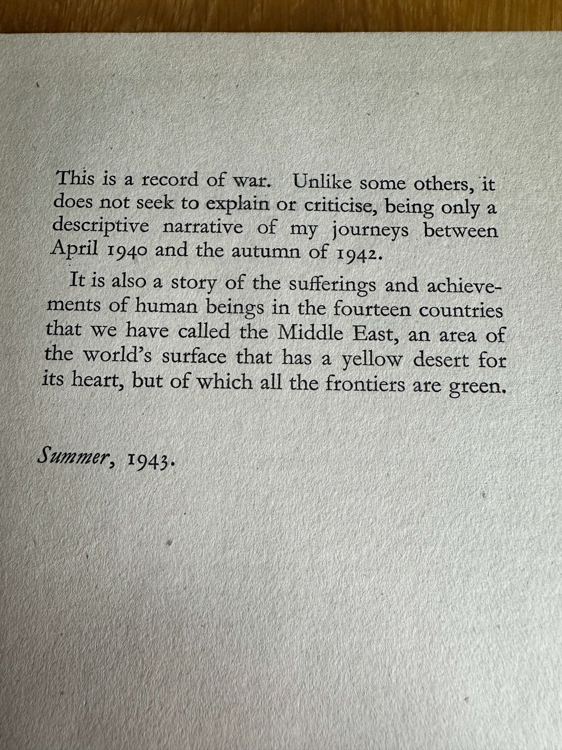 1943*1st* The Frontiers Are Green - Richard Dimbleby (Hodder & Stoughton)