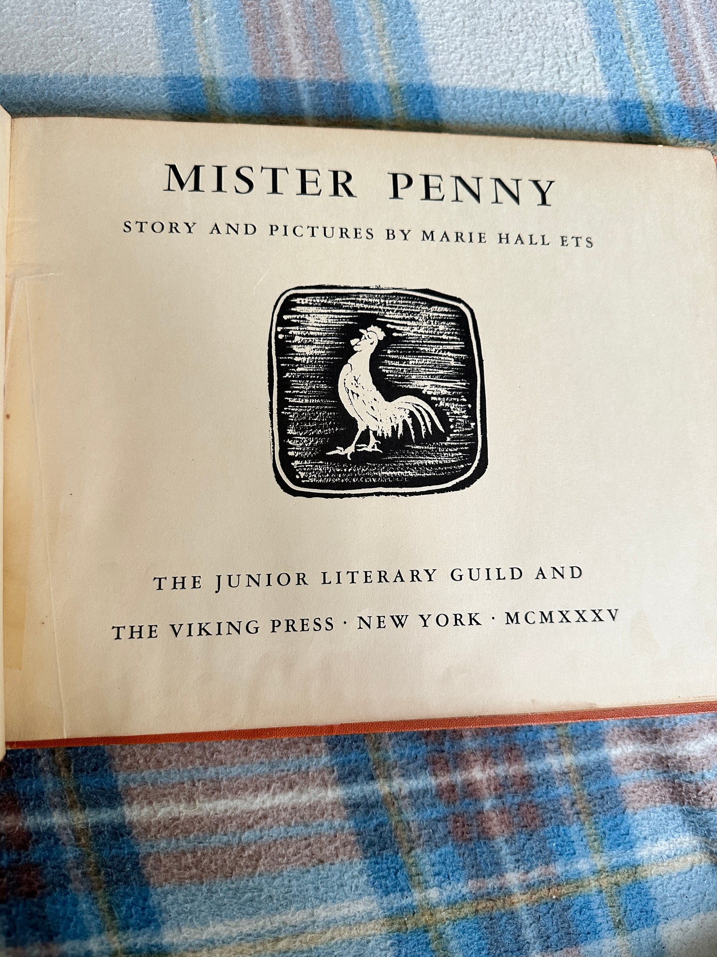 1935*1st* Mister Penny - Marie Hall Ets(The Junior Literary Guild & The Viking Press)