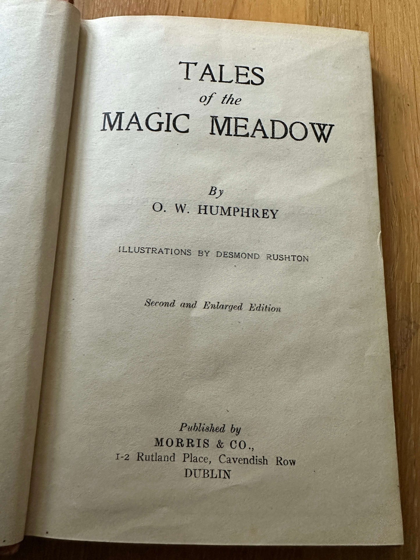 1946 Tales Of The Magic Meadow - O. W. Humphrey (Desmond Rushton Illust) Morris & Co Ltd.