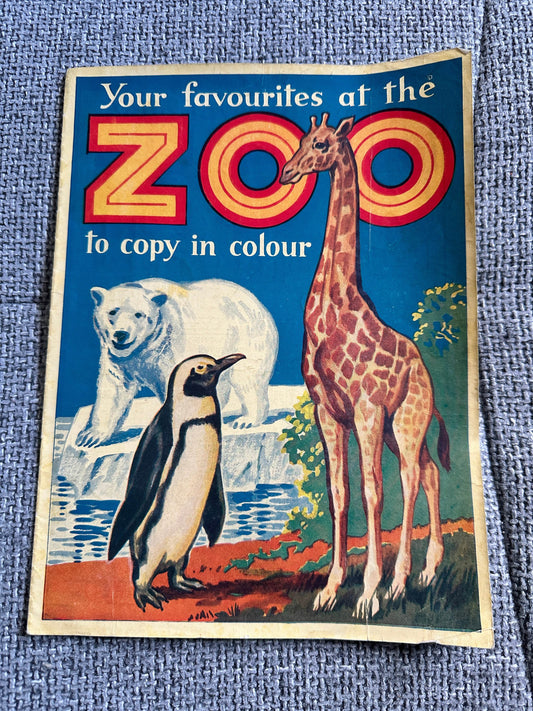 1940’s Your Favourites At The Zoo to Copy In Colour - P. M. Productions Ltd - Honeyburn Books (UK)
