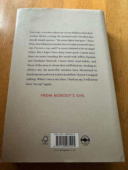 2025 Nobody’s Girl - Virginia Roberts Giuffre (Doubleday)