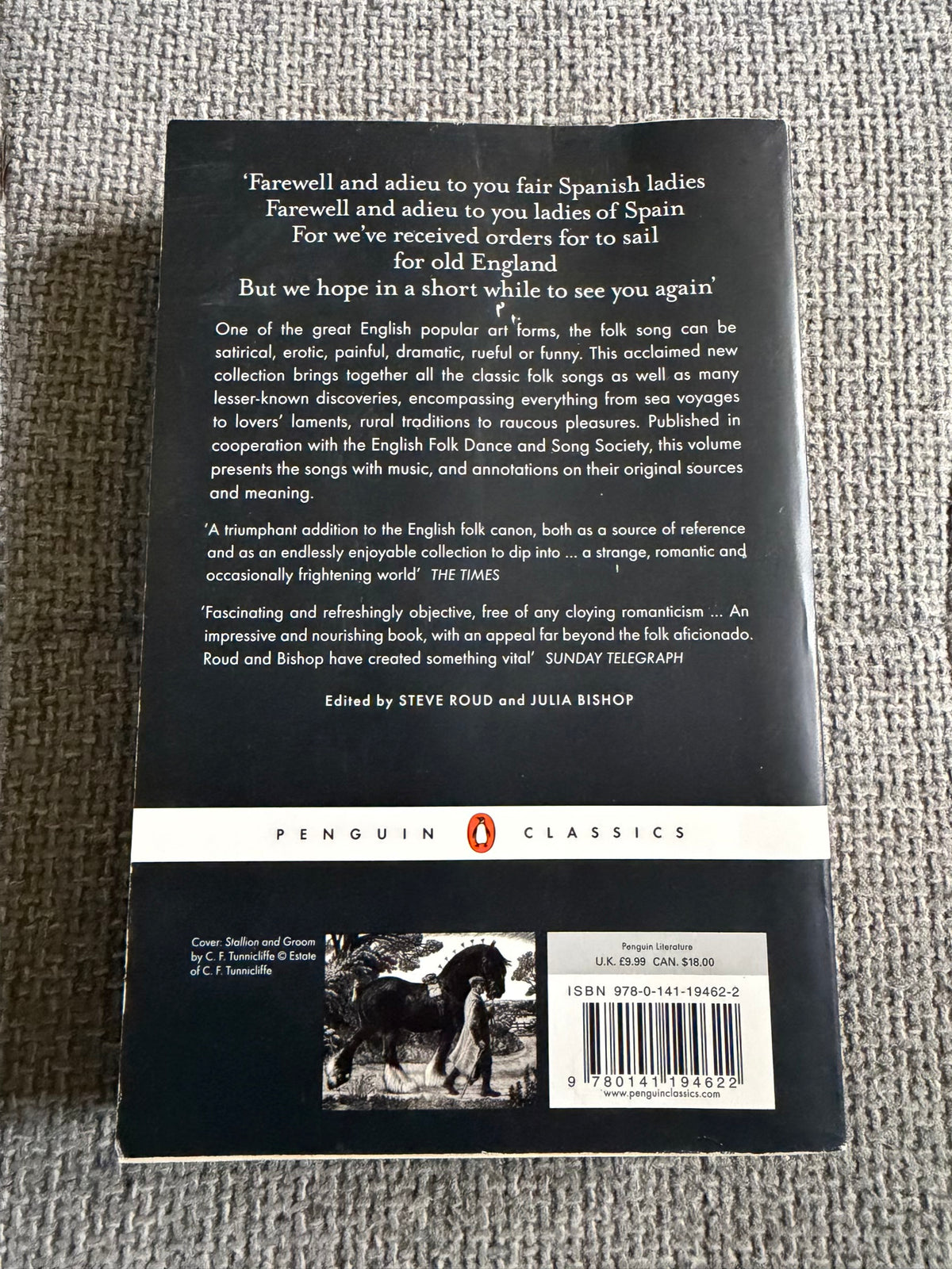 2014 The New Penguin Book Of English Folk Songs - Steve Roud & Julia Bishop (Penguin Classics)