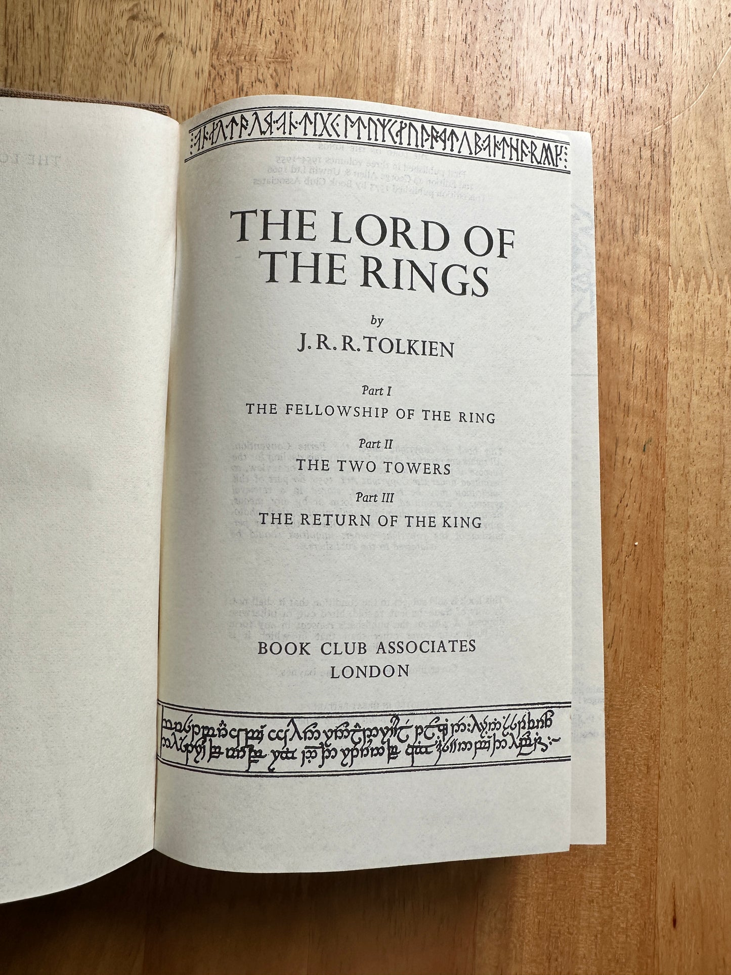 1973*1st* The Lord Of The Rings(3in1) J. R. R. Tolkien(Pauline Baynes cover illustration) Book Club hardback