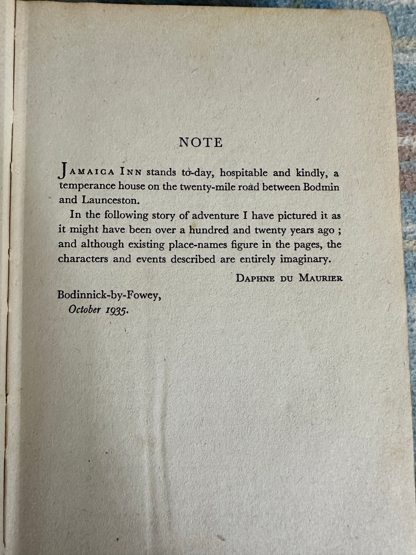 1941 Jamaica Inn - Daphne Du Maurier (Victor Gollancz)