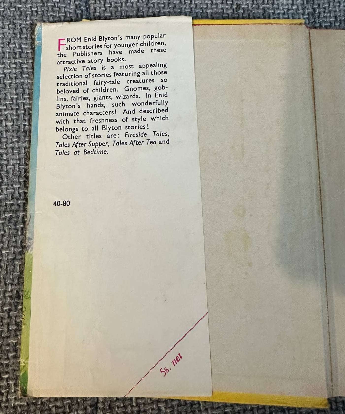 1969 Pixie Tales (Junior Story Books) Enid Blyton (Collins)