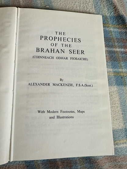 1972 The Prophecies Of The Brahan Seer(Coinneach Odhar Fiosaiche) - Alexander MacKenzie(Sutherland Press)