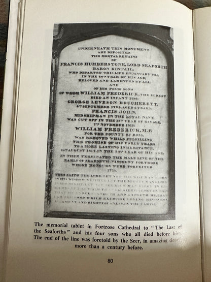 1972 The Prophecies Of The Brahan Seer(Coinneach Odhar Fiosaiche) - Alexander MacKenzie(Sutherland Press)