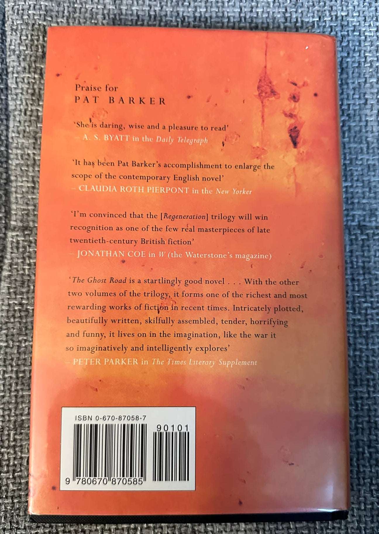 1998*Signed 1st* Another World - Pat Barker (Viking)