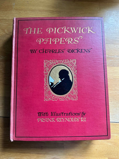 1912 The Pickwick Papers - Charles Dickens (Frank Reynolds Illust) 28cm x 22cm x 5cm The Westminster Press