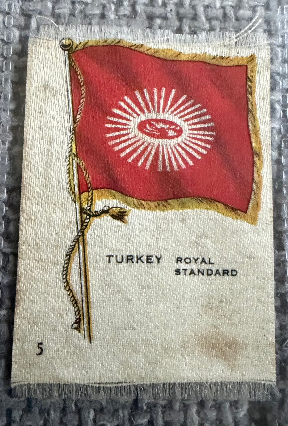 12 x Vintage Wix / B.D.V. Tobacco Silk Flag Cards — World Flags Collection c.1910s–1930s.