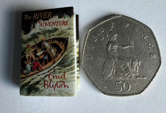 The River Of Adventure 1:12 scale 2x3 detachable dust jacket opening book