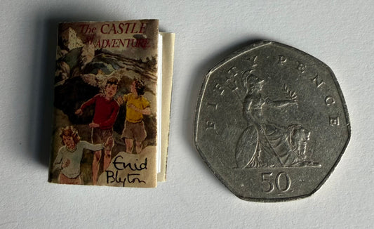 The Castle Of Adventure 1:12 scale 2x3 detachable jacket. Opening book