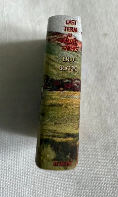 Last Term At Malory Towers miniature 1:12 scale 2x3 opening book text & graphics