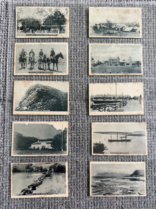 Pritchard & Burton — South African Series (1901) — 10 Vintage Cigarette Card Collection