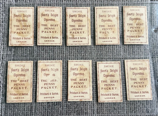 Pritchard & Burton — South African Series (1901) — 10 Vintage Cigarette Card Collection