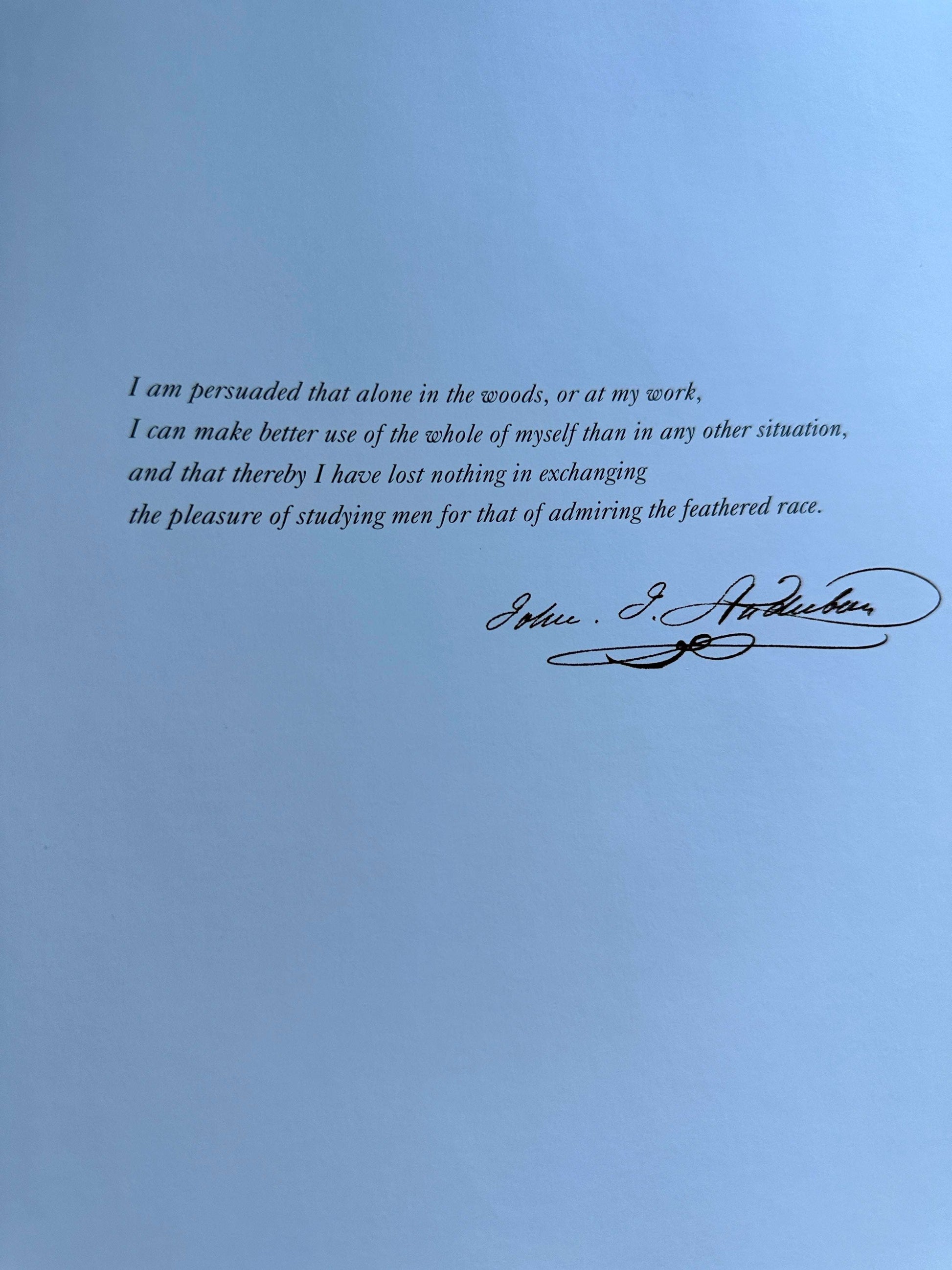 Audubon's Aviary book — Honeyburn Books — 2023 — hardcover edition with signature page