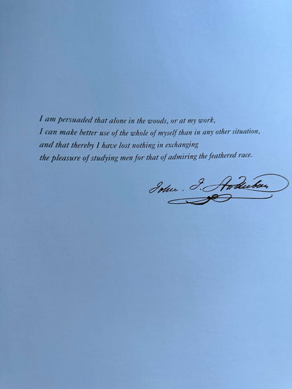 Audubon's Aviary book — Honeyburn Books — 2023 — hardcover edition with signature page