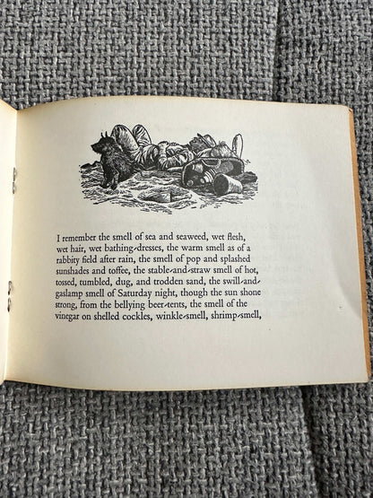 Holiday Memory Dylan Thomas first edition poetry with illustrations capturing seaside imagery